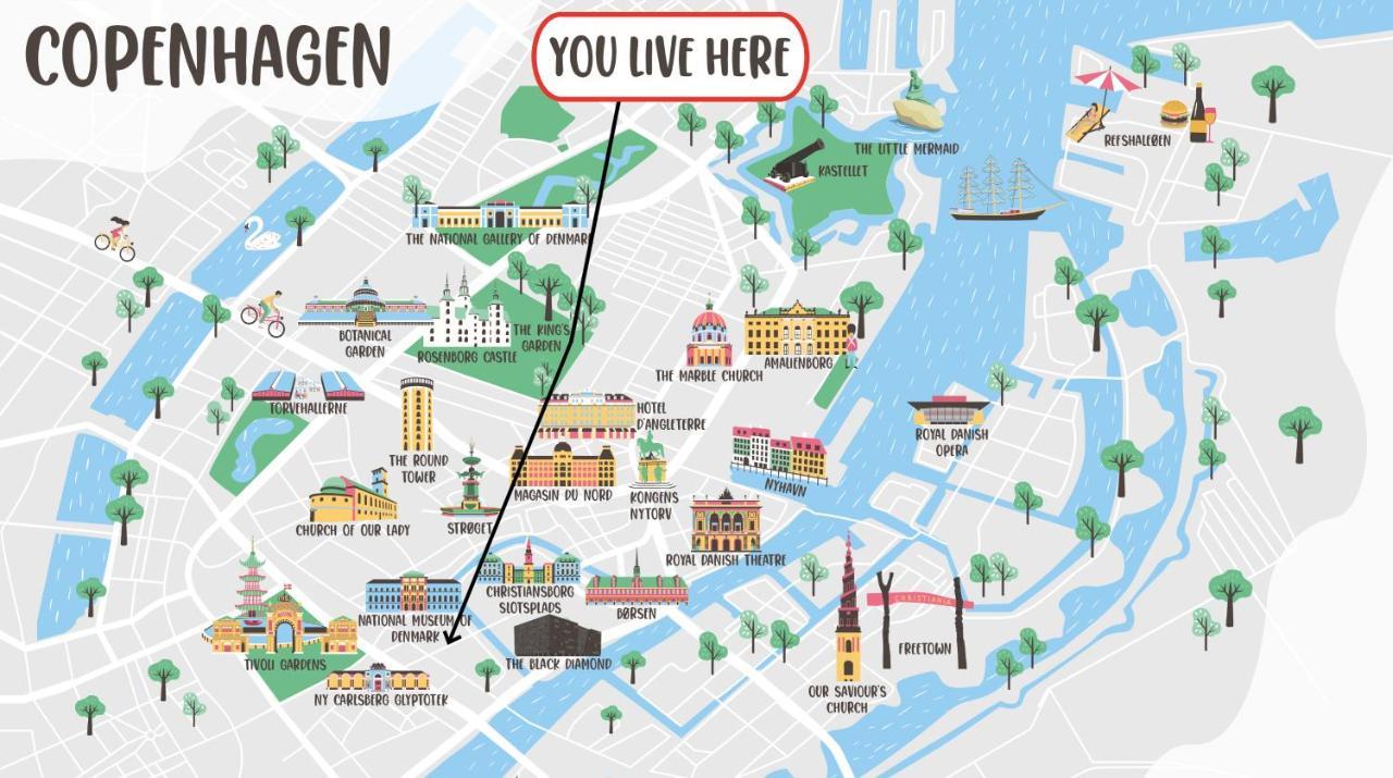 Leilighet Luxury W Privat Rooftop Terrace - Cph C *